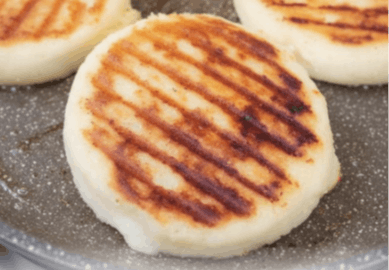 Arepas de queso a la plancha